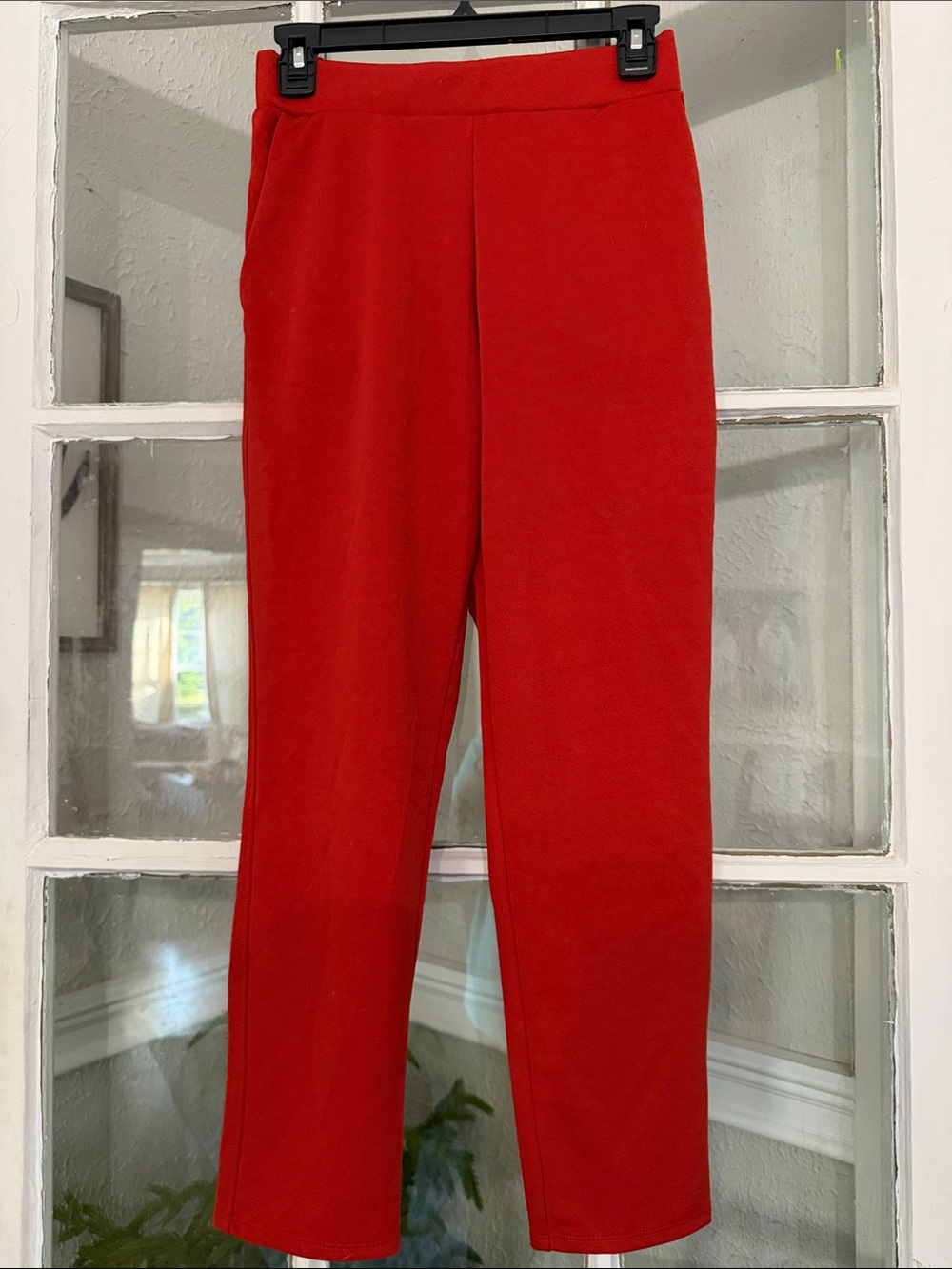 Zara Women’s Burnt Orange Knit Pull-On Pants